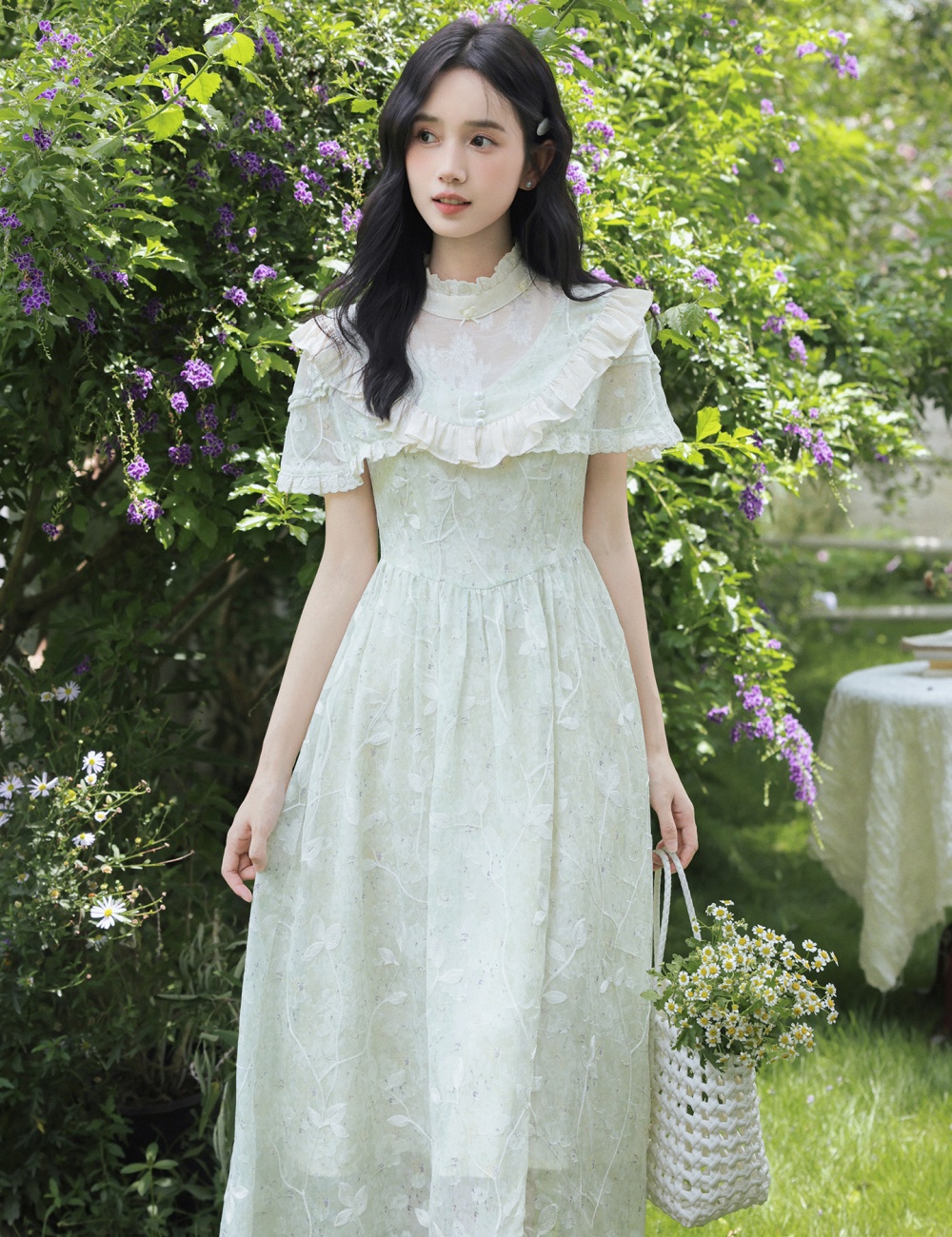 Chinese style retro court style France style dress for women