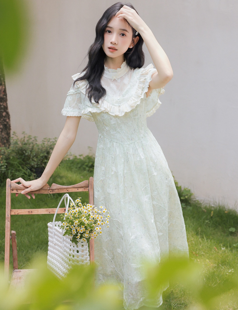 Chinese style retro court style France style dress for women