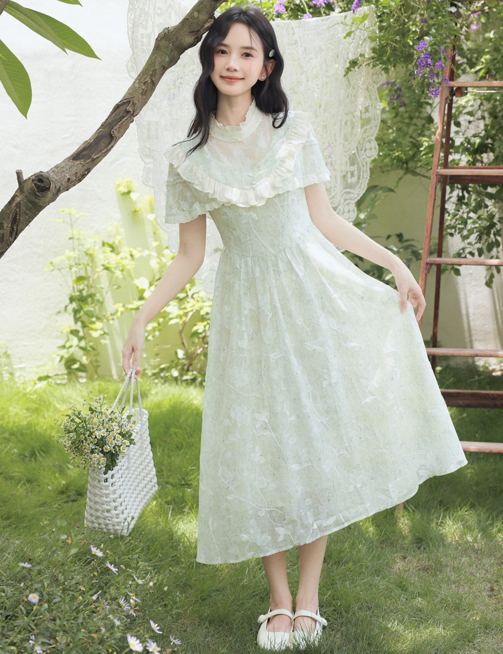 Chinese style retro court style France style dress for women