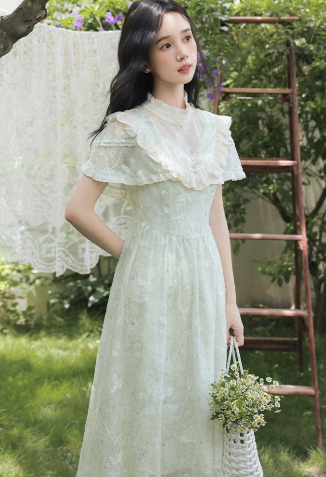 Chinese style retro court style France style dress for women