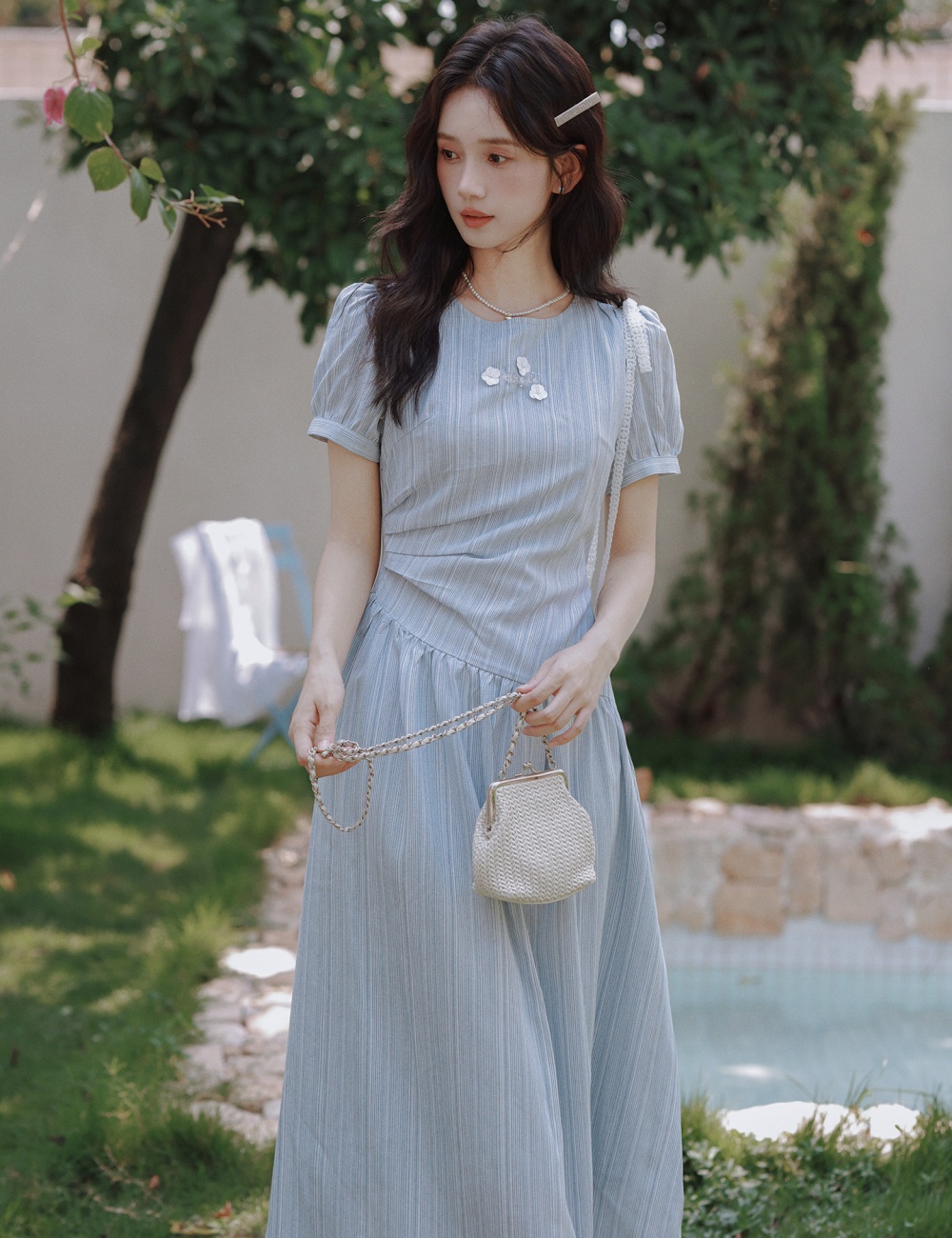 France style dress summer long dress for women