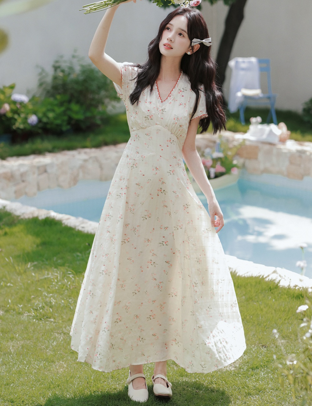 Loose enticement dress summer long dress for women