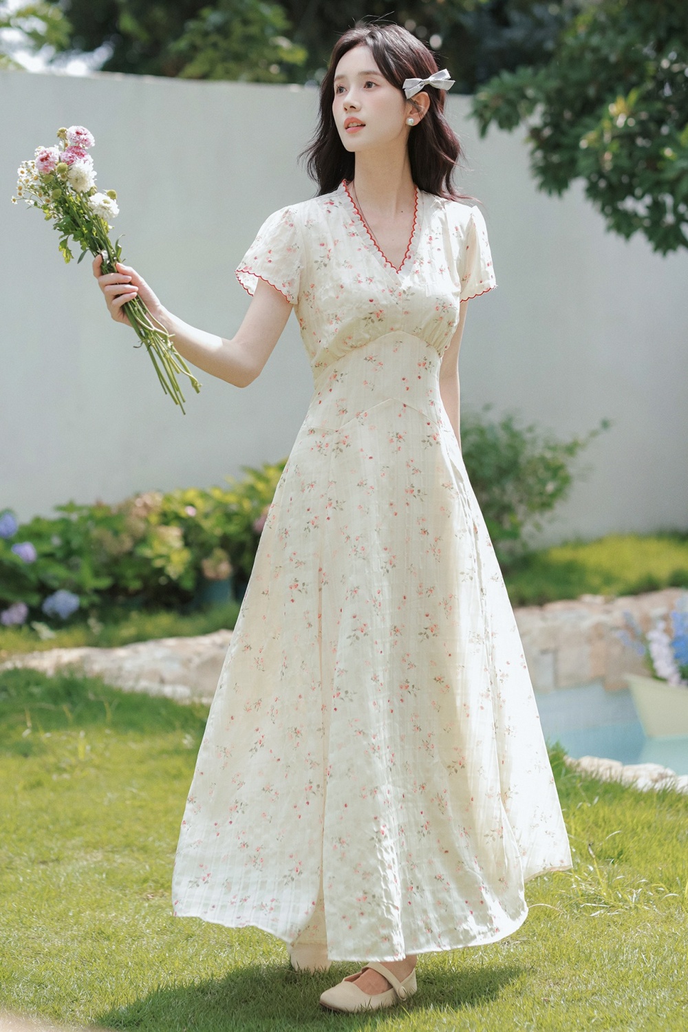 Loose enticement dress summer long dress for women