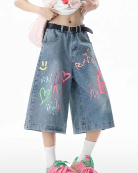 American style five pants colors jeans for women