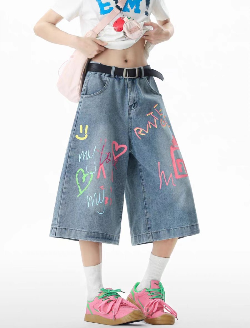 American style five pants colors jeans for women