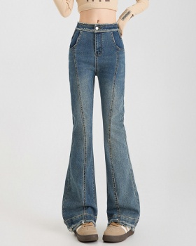All-match long pants high waist nine pants for women