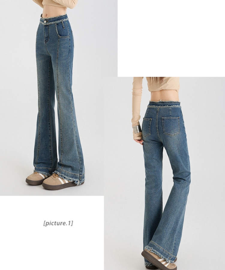 All-match long pants high waist nine pants for women