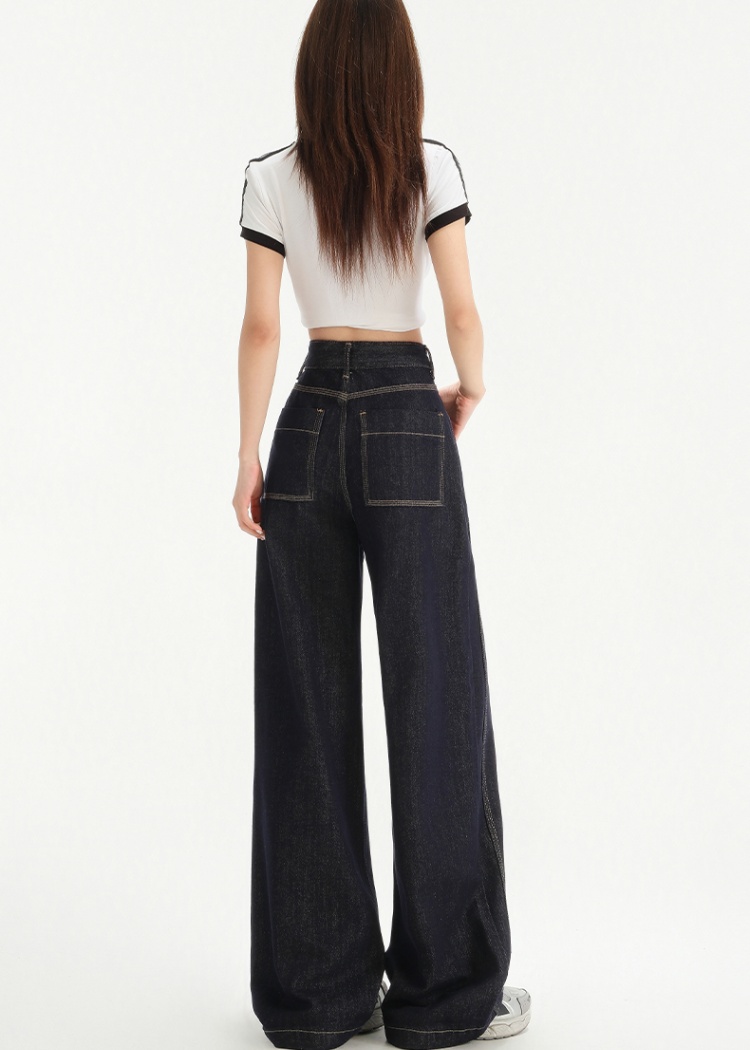 Loose mopping jeans drape straight pants pants for women