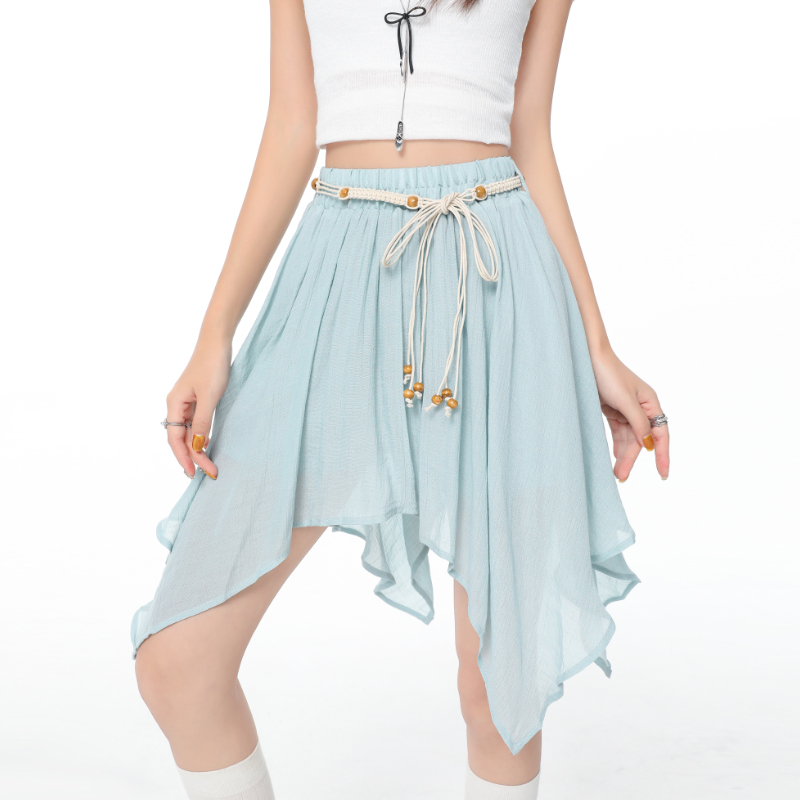 Irregular skirt high waist short skirt for women