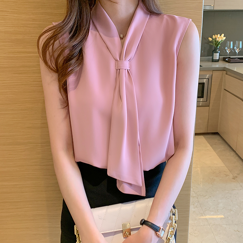 Chiffon Korean style shirt temperament tops for women