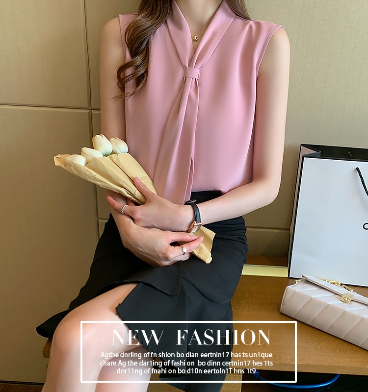 Chiffon Korean style shirt temperament tops for women