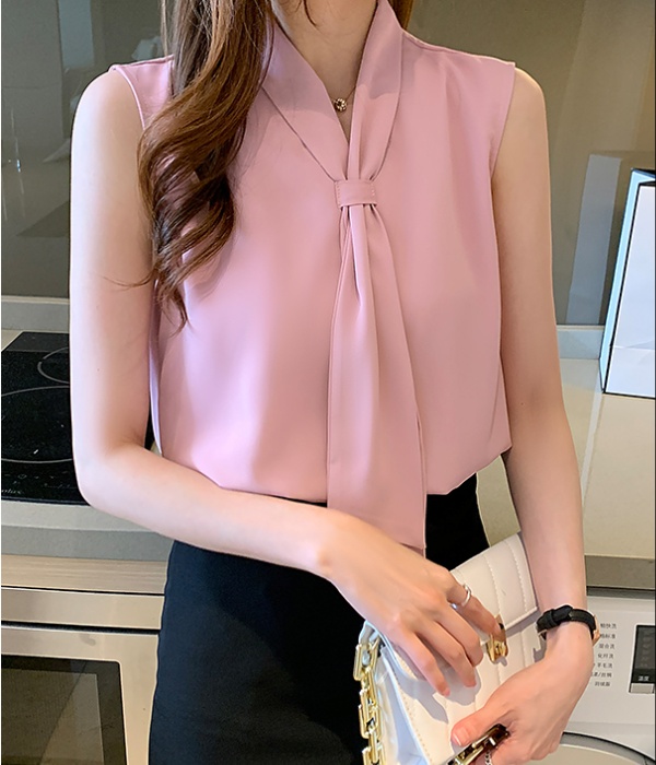 Chiffon Korean style shirt temperament tops for women