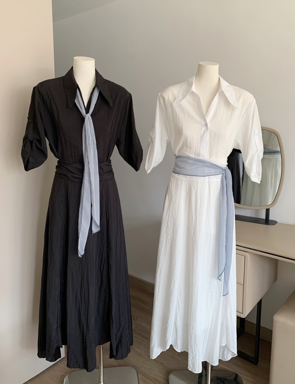Summer shirt high waist tops 2pcs set for women