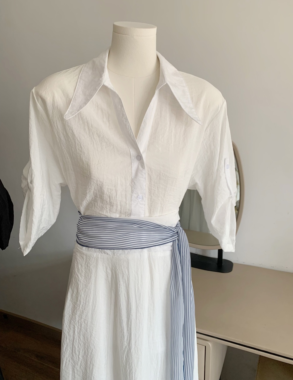 Summer shirt high waist tops 2pcs set for women