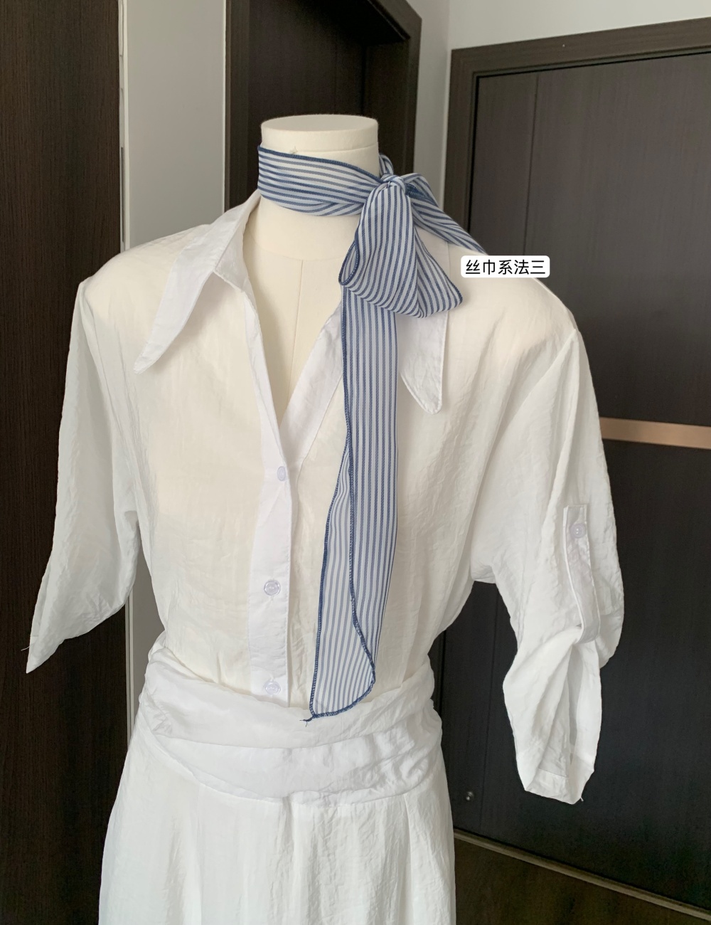 Summer shirt high waist tops 2pcs set for women