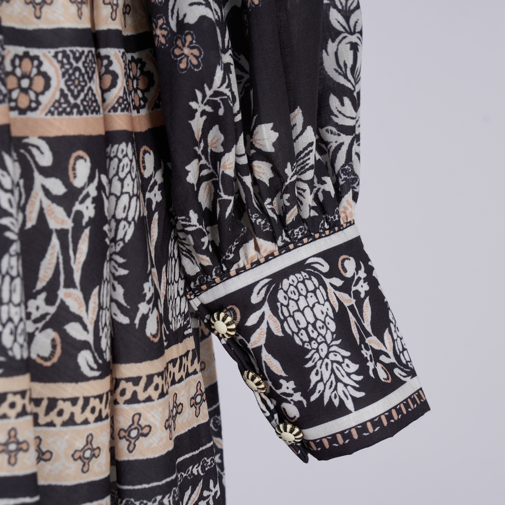 Long sleeve long skirt summer dress a set