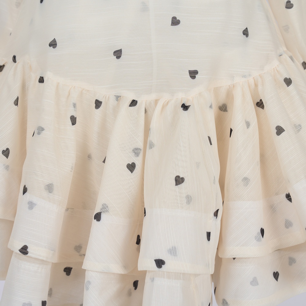 Short printing short skirt frenum shirt a set
