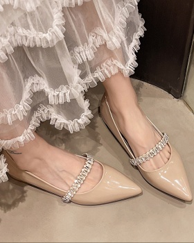 All-match rhinestone pointed within increased shoes