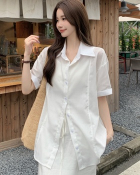 Thin Casual shirt simple tops for women