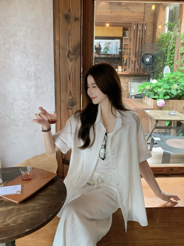 Thin Casual shirt simple tops for women