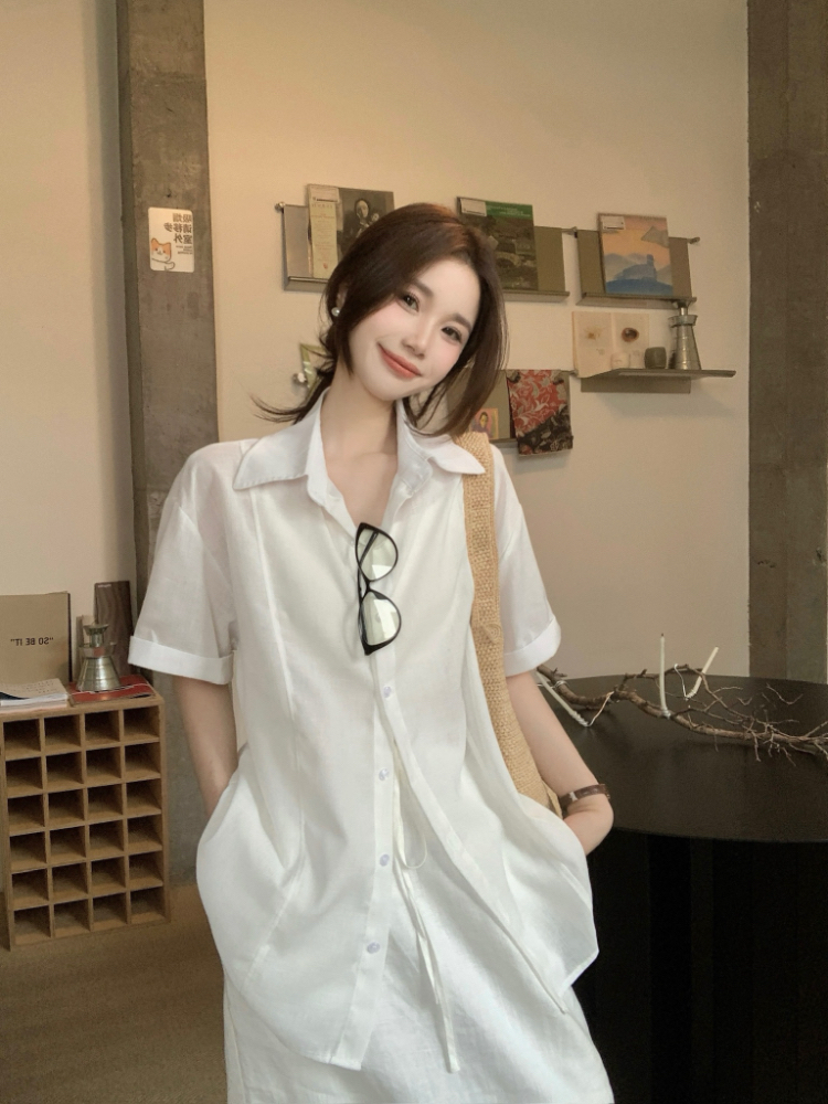 Thin Casual shirt simple tops for women