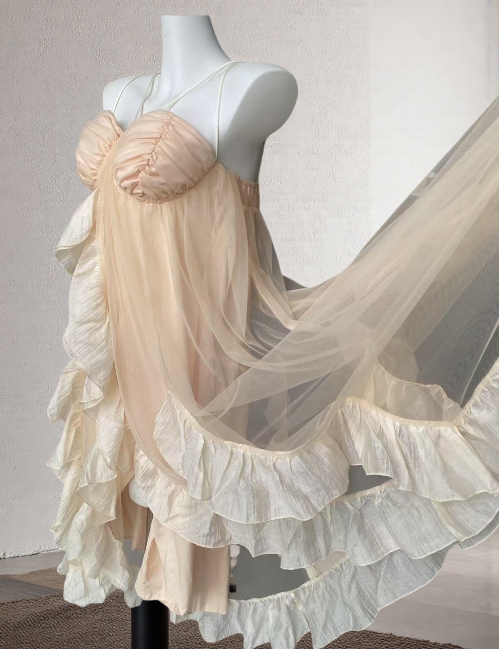 Sling spring dress chiffon long dress for women