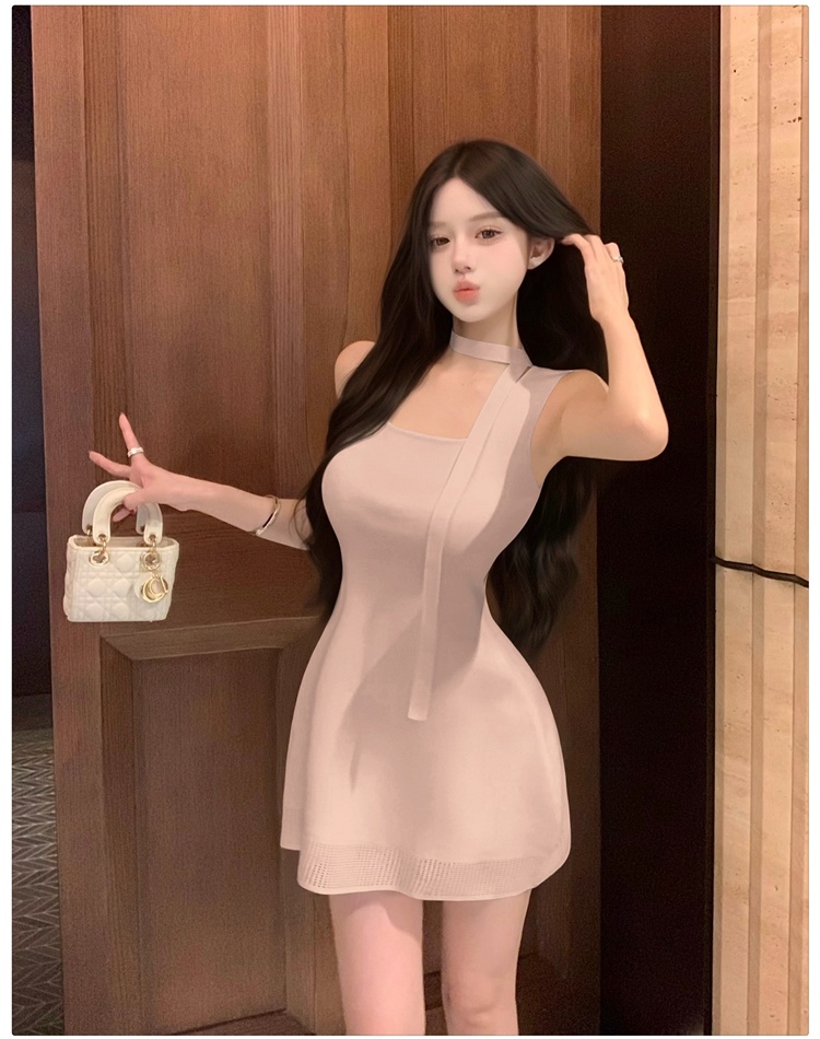 Slim dress summer sleeveless dress for women