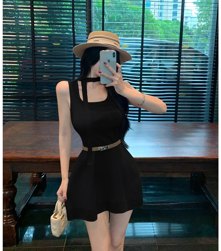 Slim dress summer sleeveless dress for women