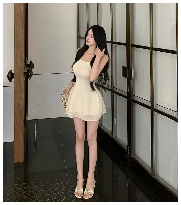 Slim dress summer sleeveless dress for women