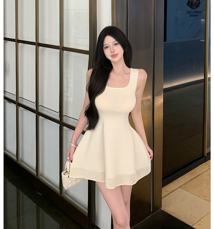 Slim dress summer sleeveless dress for women
