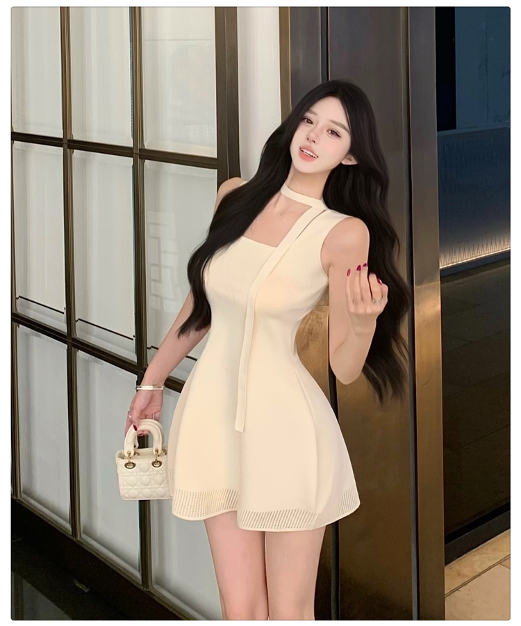 Slim dress summer sleeveless dress for women