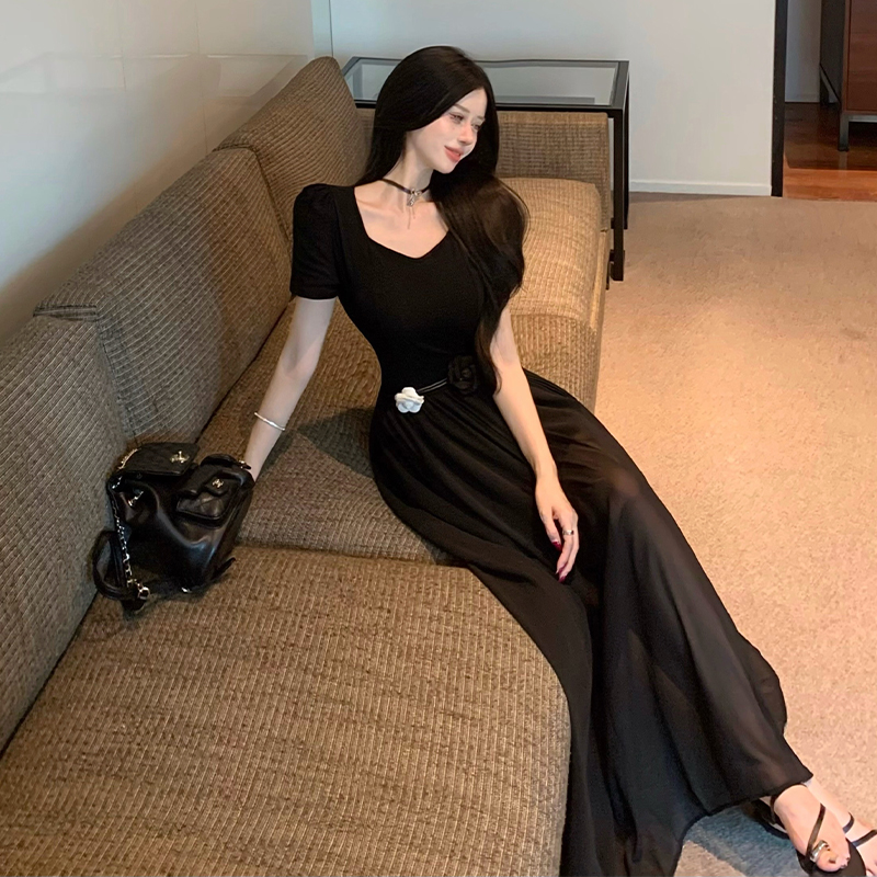 With belt dress long dress for women