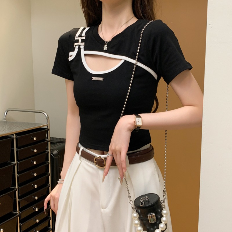 Enticement short slim spicegirl all-match tops