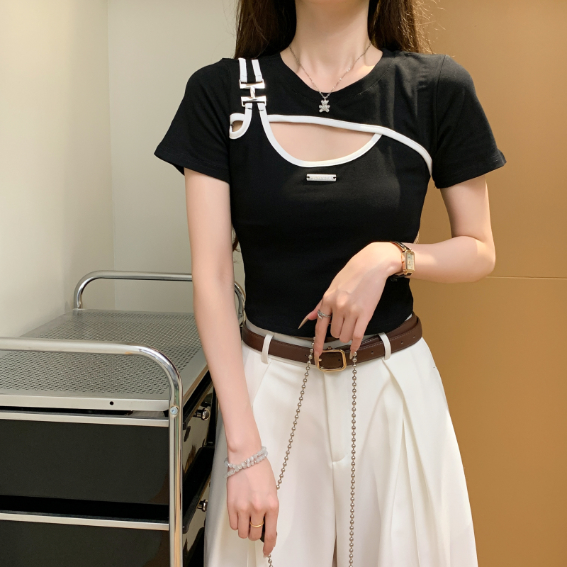 Enticement short slim spicegirl all-match tops