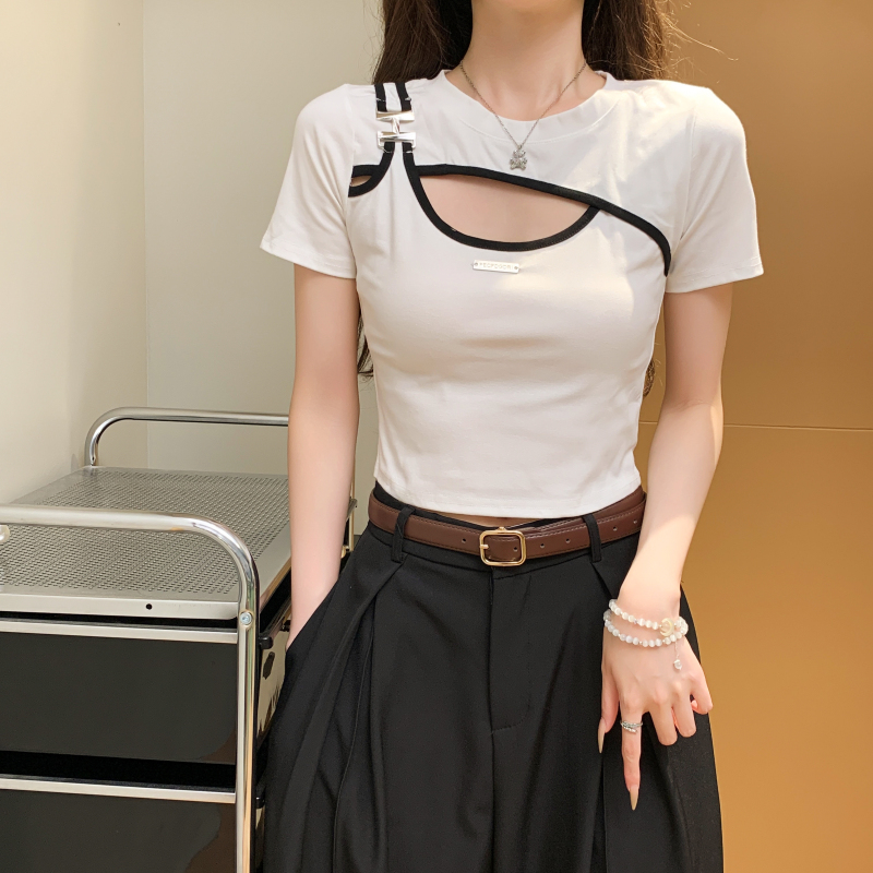 Enticement short slim spicegirl all-match tops