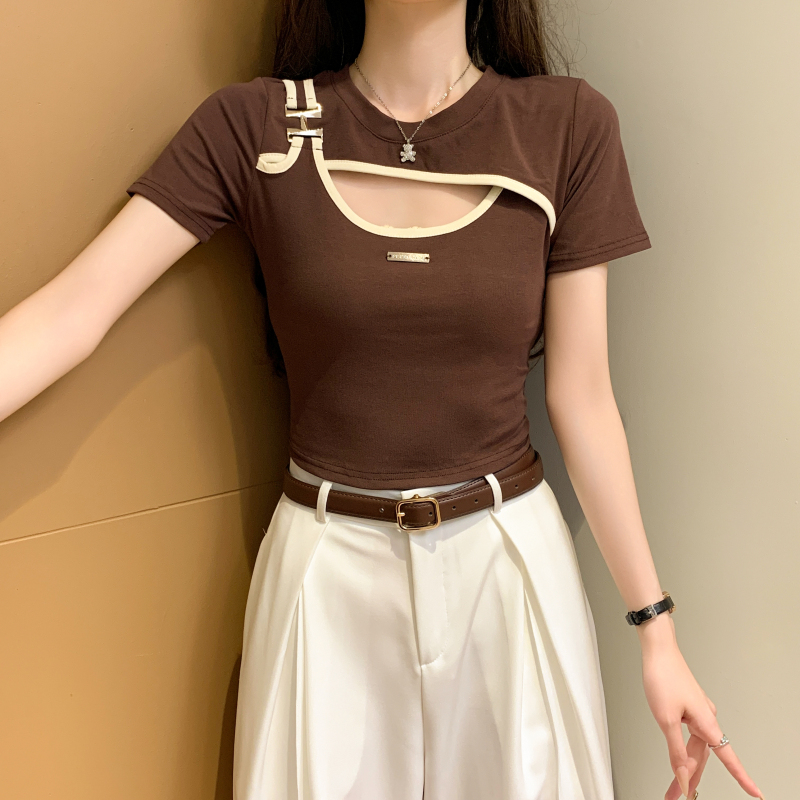 Enticement short slim spicegirl all-match tops