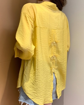 Loose thin coat long sleeve summer shirt for women