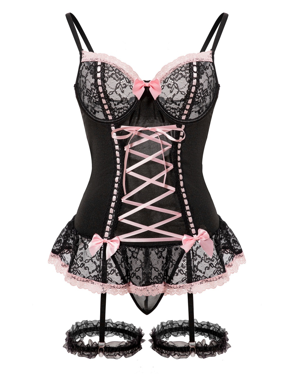 Perspective conjoined Sexy underwear a set