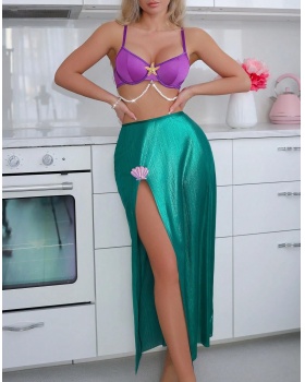 Maiden Sexy underwear enticement long skirt a set