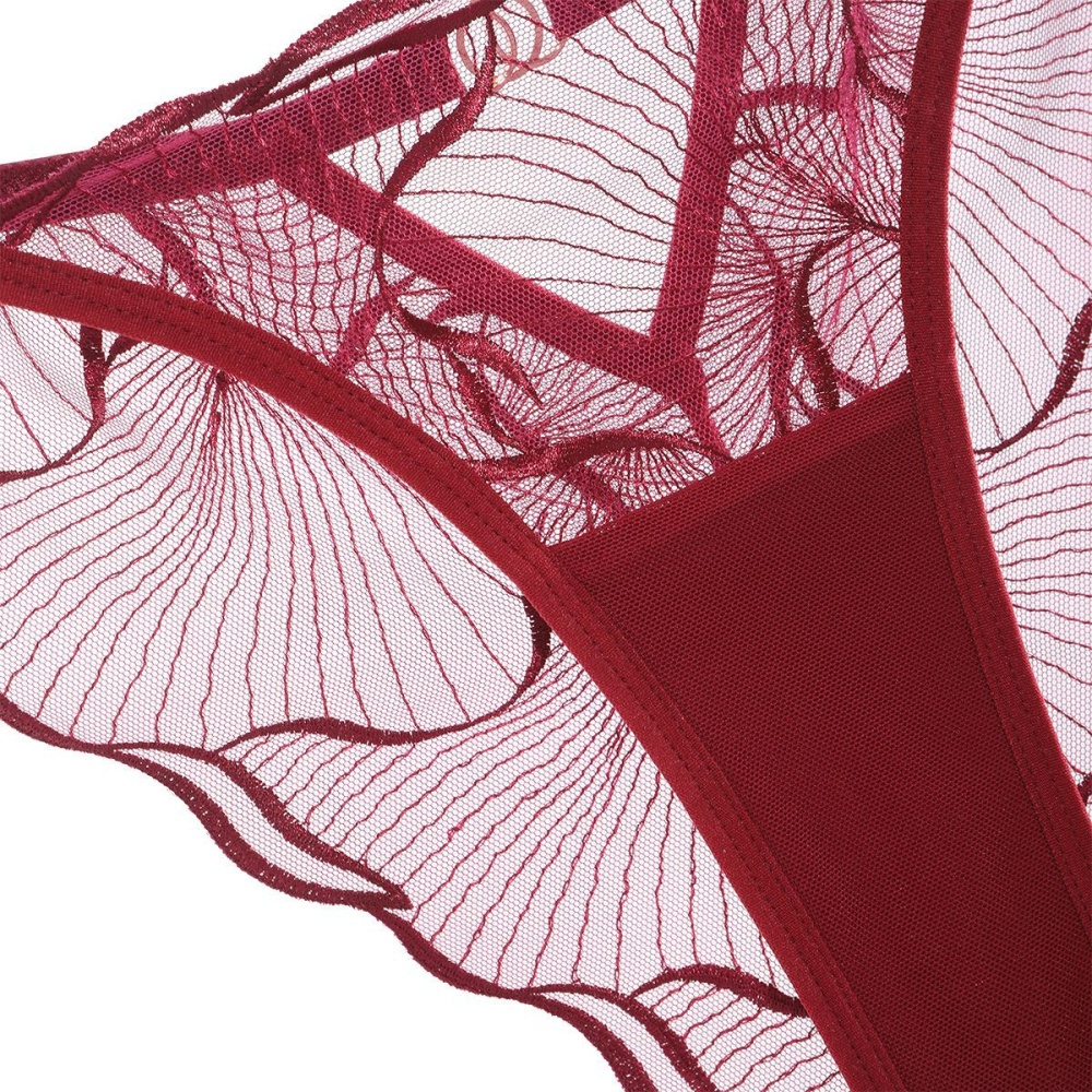 Lace sexy pure cotton low-waist briefs for women