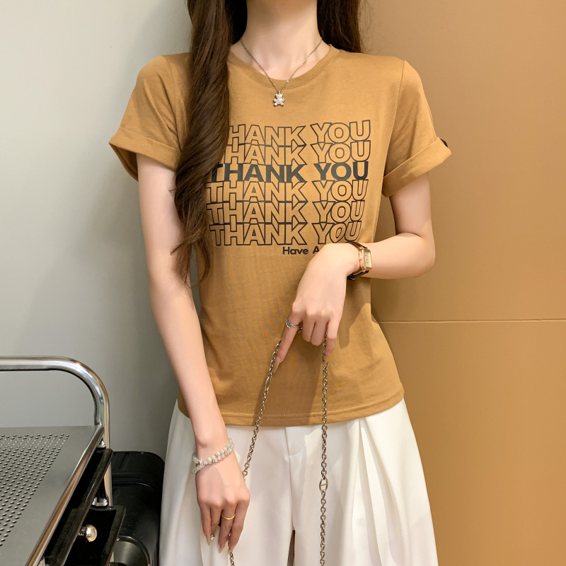 Printing summer fashion T-shirt heart unique tops for women