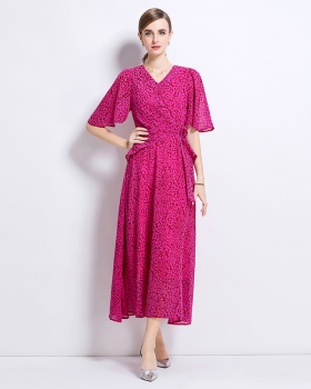 Light luxury France style long dress temperament dress
