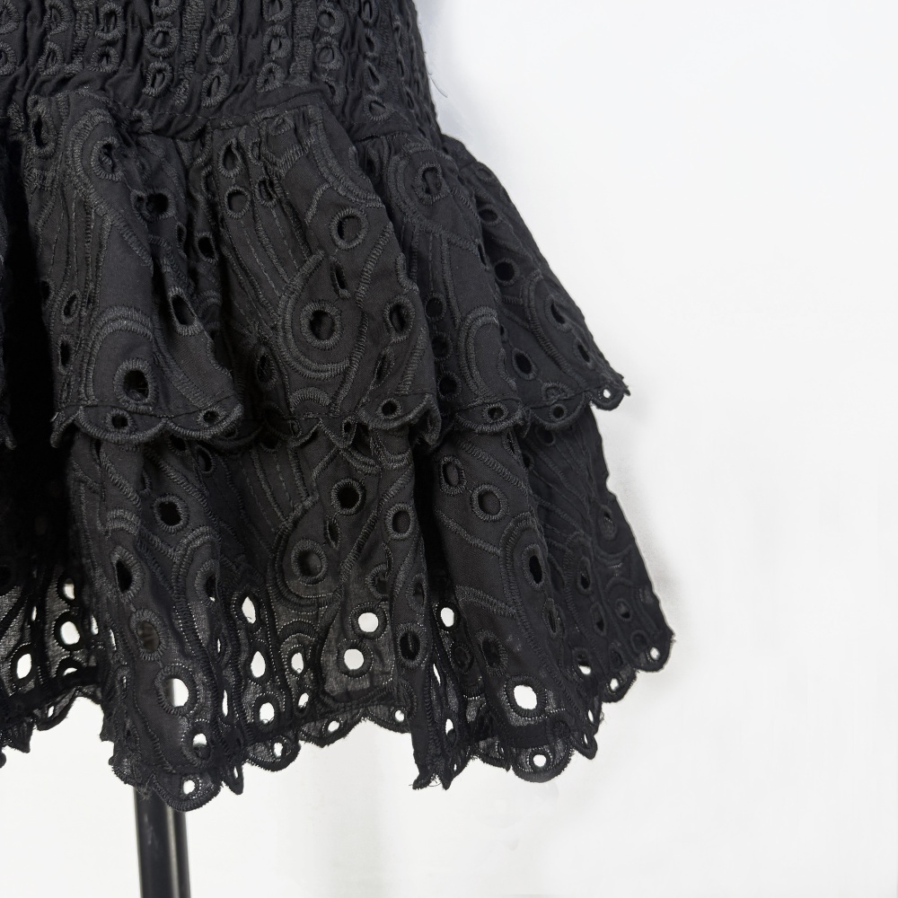 Package hip short tops hollow cake skirt a set