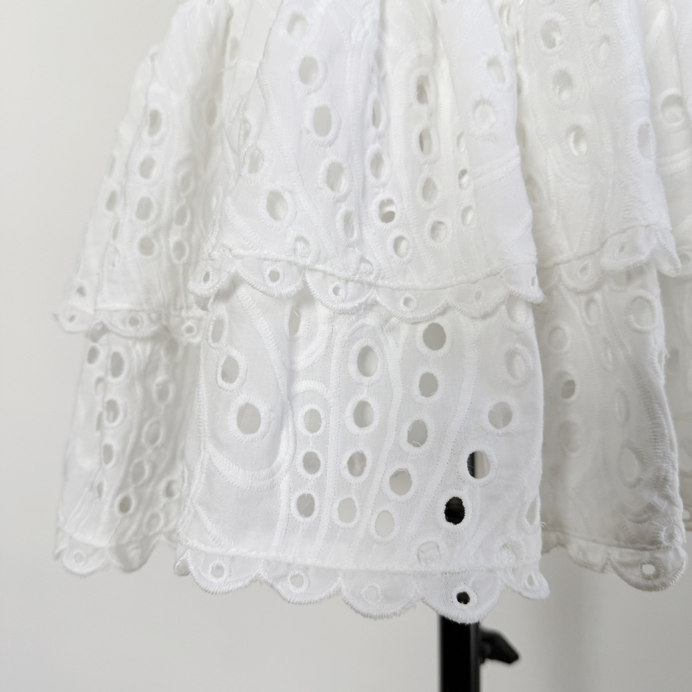 Package hip short tops hollow cake skirt a set