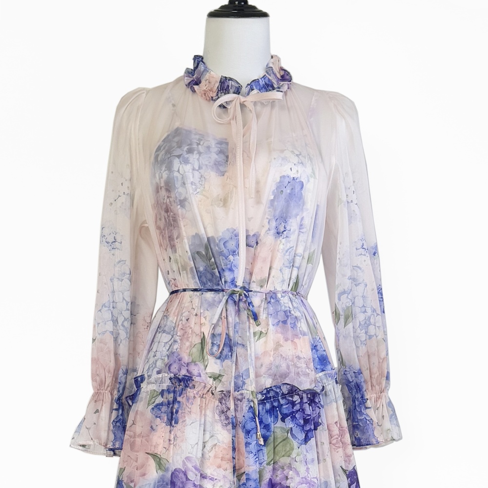 Summer real silk dress 2pcs set for women