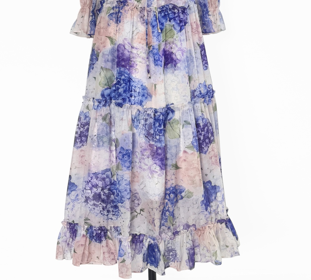 Summer real silk dress 2pcs set for women