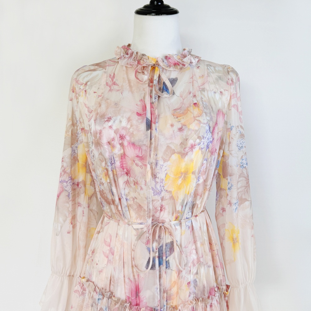 Summer real silk dress 2pcs set for women