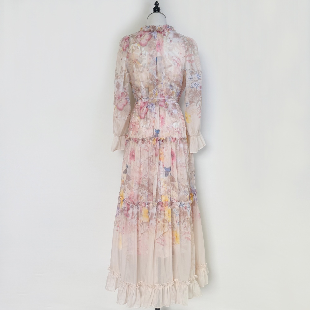 Summer real silk dress 2pcs set for women