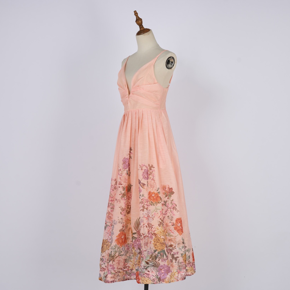 Vacation sling formal dress slim temperament dress