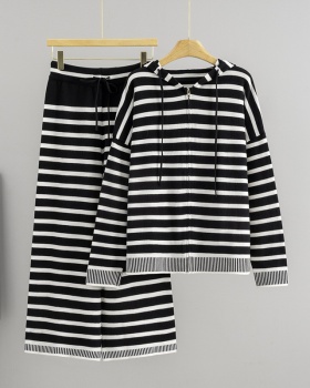 Lazy sweater Korean style cardigan 2pcs set for women
